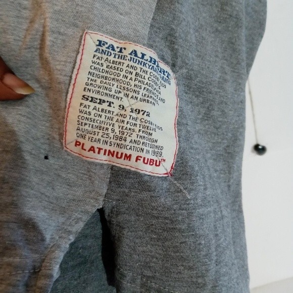 VTG 1972 Platinum Fubu Albert And The Junkyard Gang Platinum T-shirt sz … - Picture 4 of 11